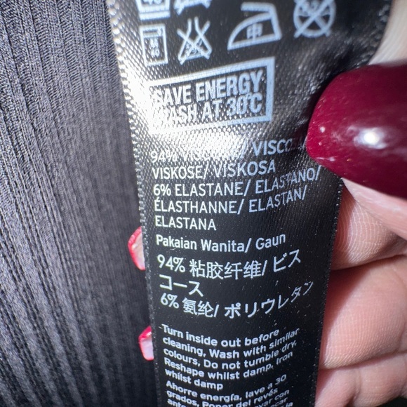 Topshop Sleeveless Mini Dress Black - Picture 7 of 9